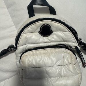 Moncler White Quilted Women's Backpack
